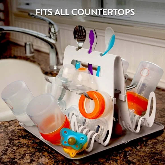 NEW! Prince Lionheart Deluxe Baby Bottle Pacifier Silverware Drying Station Rack - Picture 2 of 10